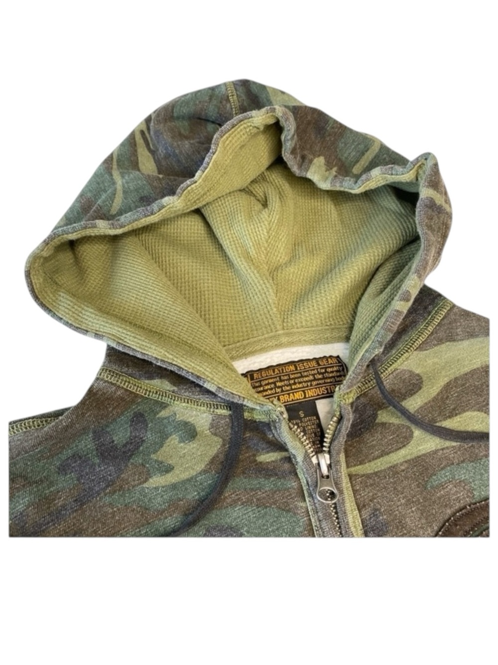 VHTF: new Lucky Brand シ Embroidered Winged Peace Sign Zip Hoodie Sweatshirt シ S - Picture 6 of 16